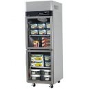 TURBO AIR Stainless Steel Freezer 2 Glass Half Doors Top Mount – KF25-2G