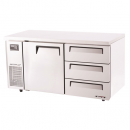 Turbo Air 1 Door 3 Drawer Freezer – KUF15-3D-3